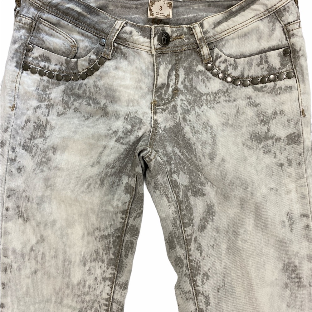 Decree Super Skinny gray acid wash Jeans